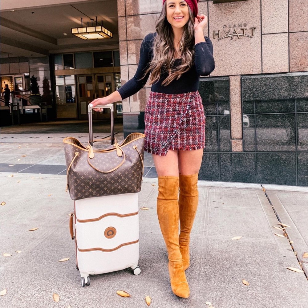 Plaid mini skirt